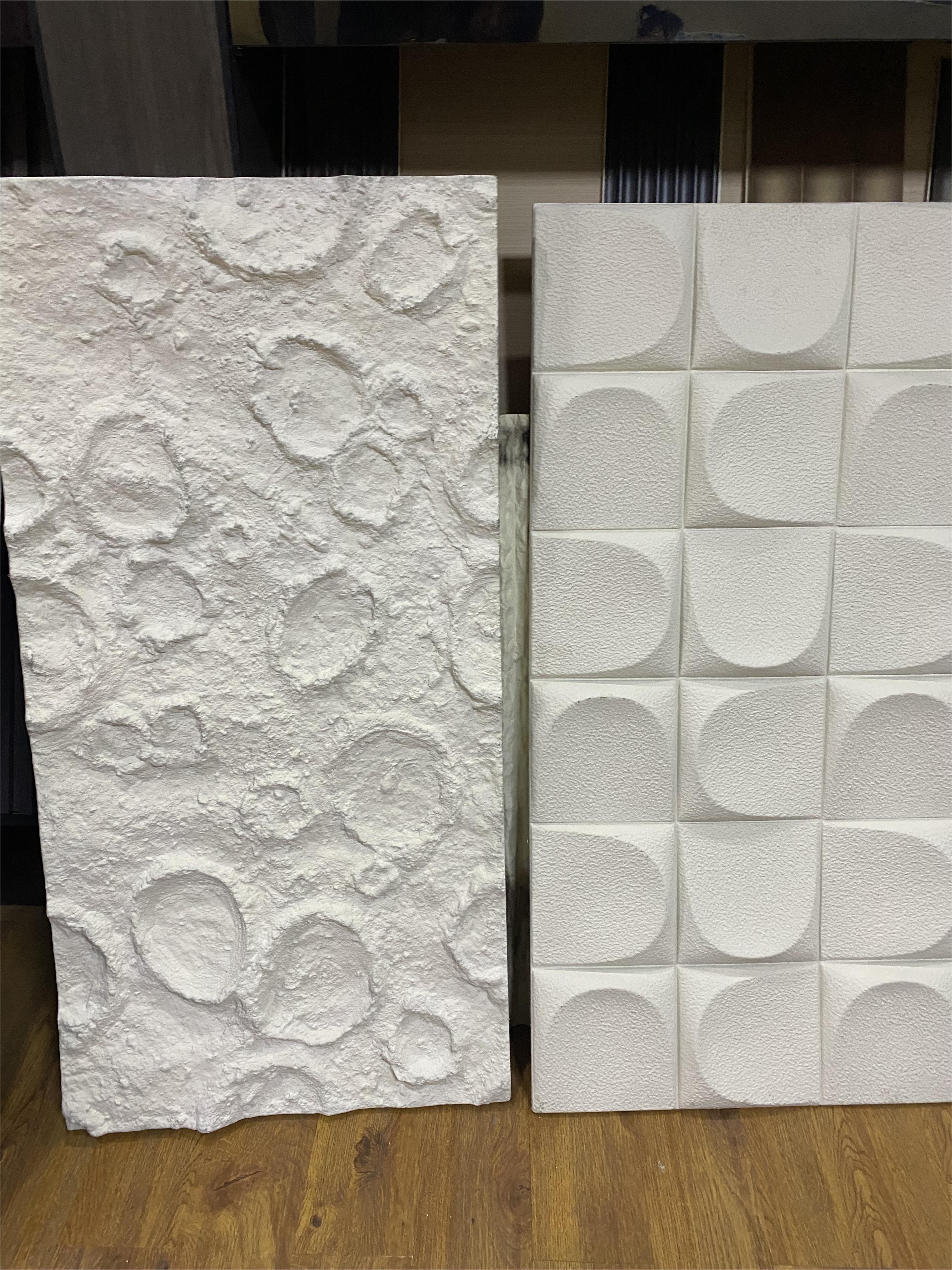 High quality 3D Interior PU Mushroom Wall Stone Panel wall panels for Decoration