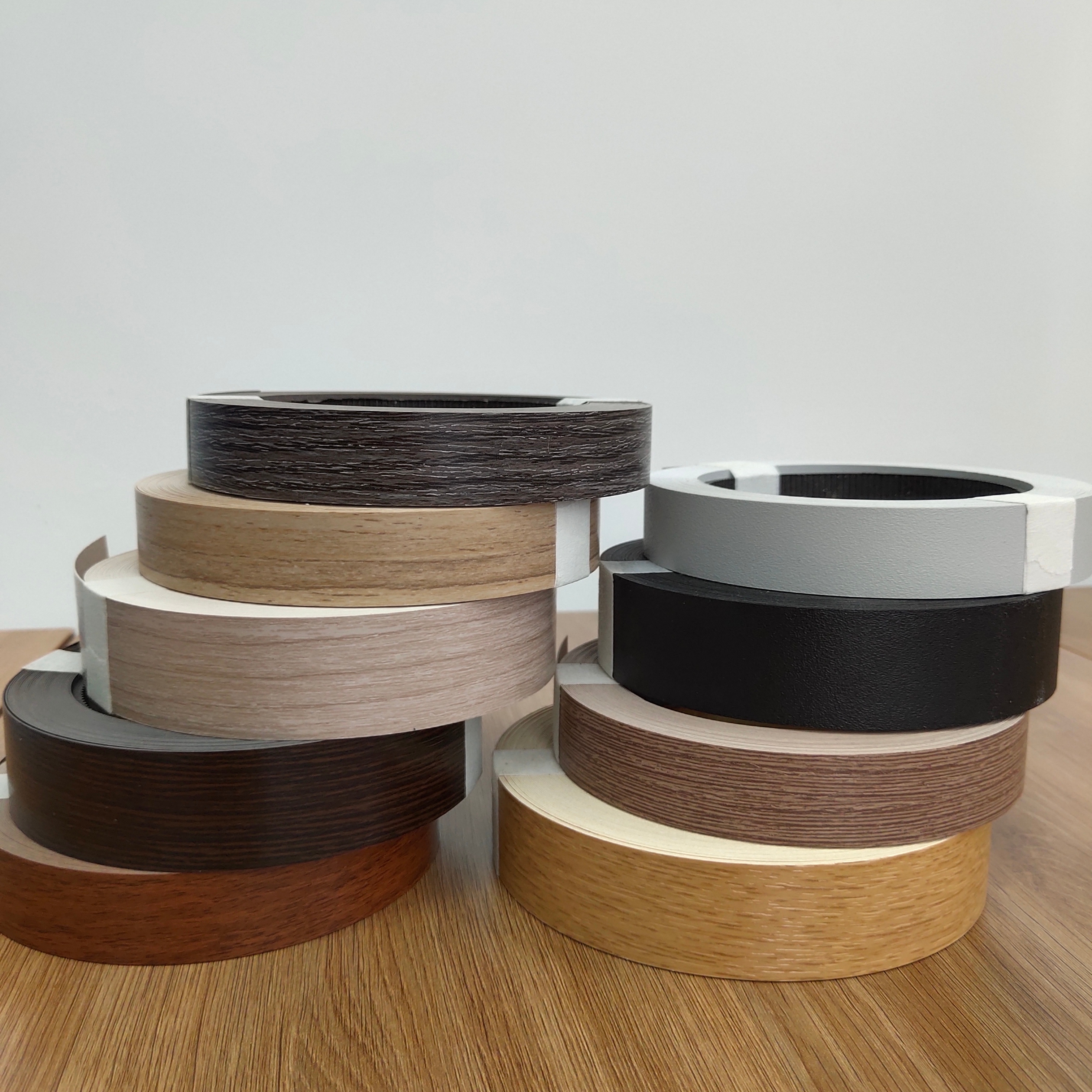 Different size PVC edge banding Tapes Acrylic Banding