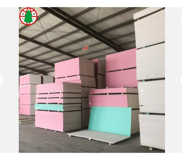 12.5mm drywall  moisture resistant gypsum board green drywall