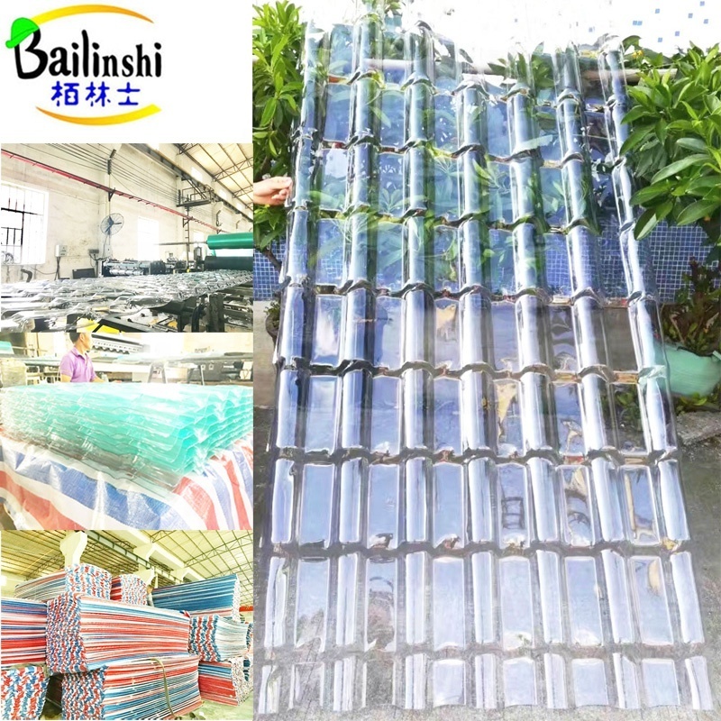 Transparent Polycarbonate Plastic PC Roof Tiles Roofing Sheet