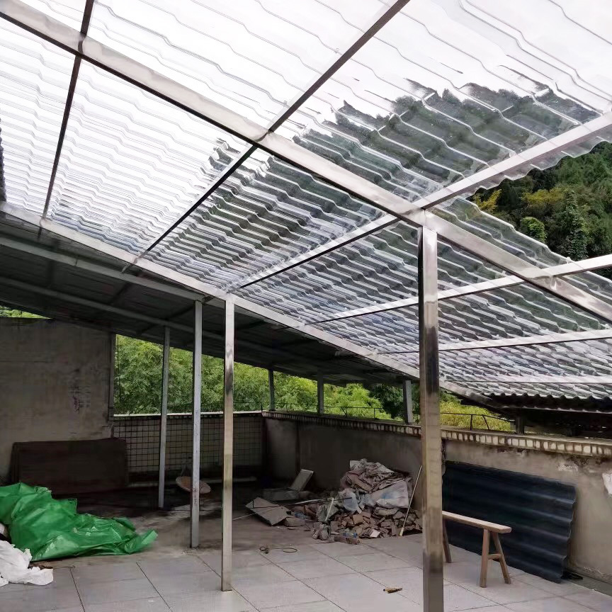 Transparent PC Roof Sheet  polycarbonate corrugated plastic roofing sheets