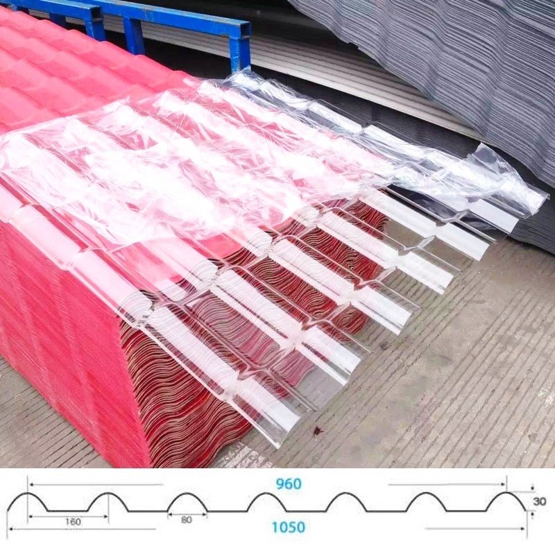 Transparent Polycarbonate Plastic PC Roof Tiles Roofing Sheet