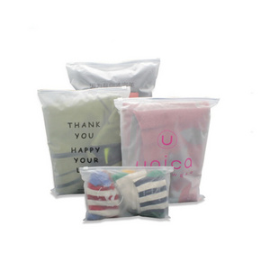 Clothing plastic zipper bag customized printed packaging PE bag tshirt clothes packaging with zip lock