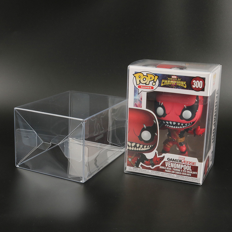 Wholesale 4 inch pop protector 0.35 0.5mm Custom Clear Case Funko Pop Baili Protector