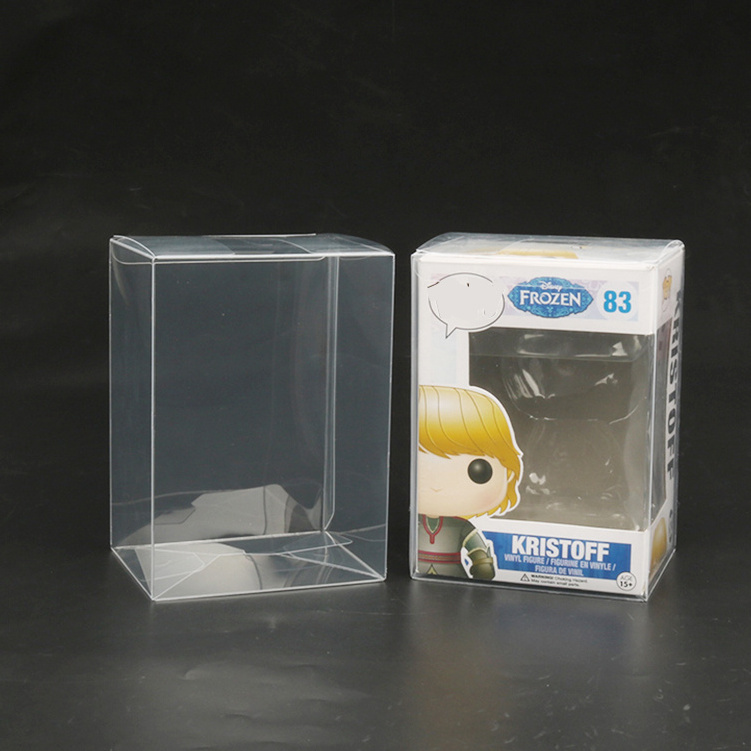 Wholesale 4 inch pop protector 0.35 0.5mm Custom Clear Case Funko Pop Baili Protector