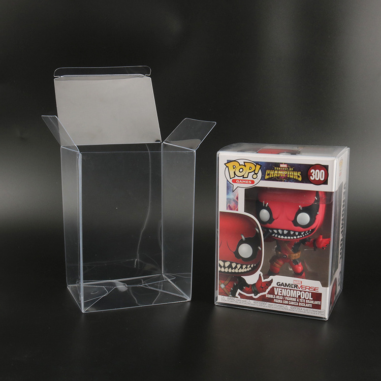 Clear Folding acetate box Protector 4 Inch Display Protector 0.5mm Funko Pop Protector