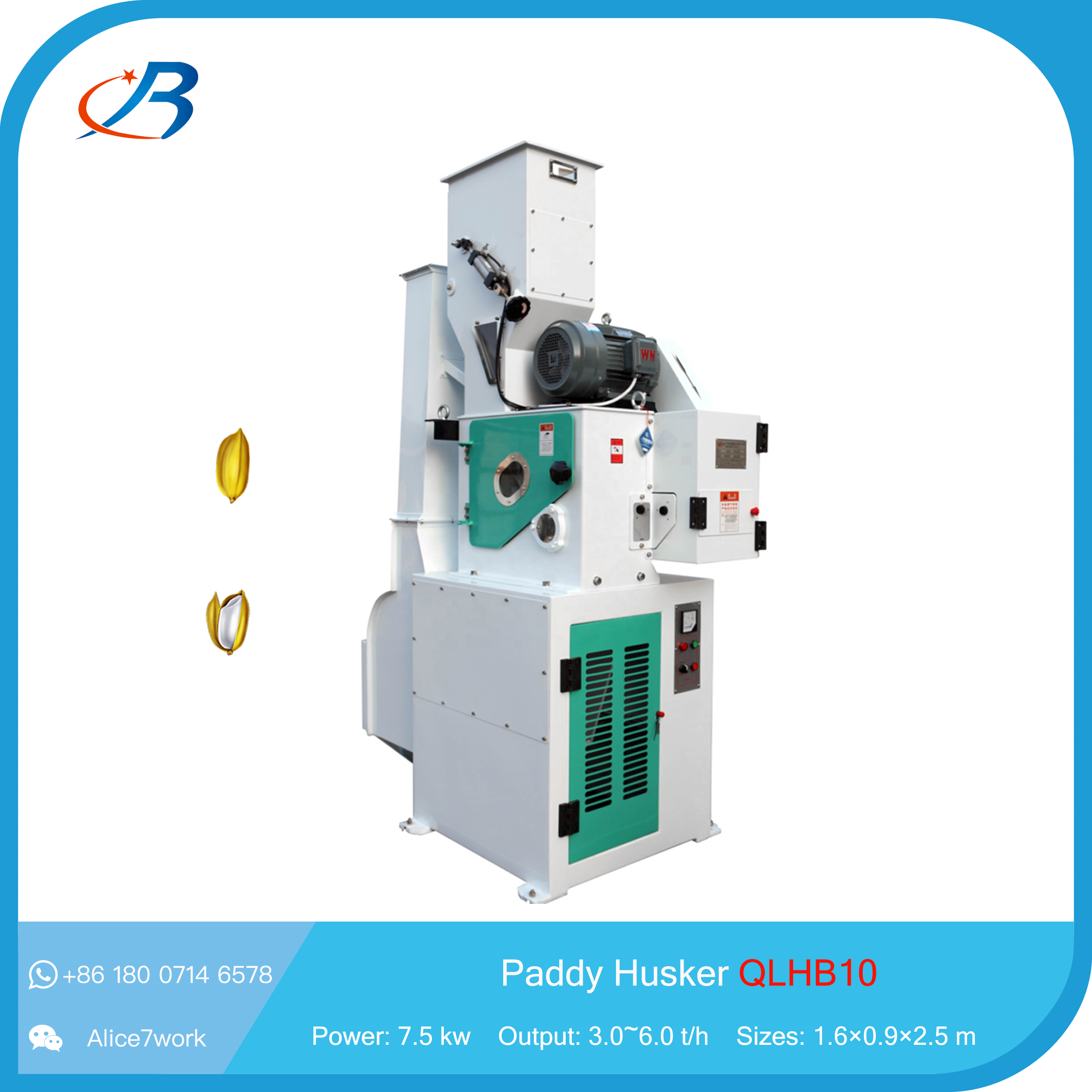 Pneumatic Automatic Rubber Roller Paddy Huller Rice Sheller Paddy Husker Machinery Parboiled Rice Peeling Machine for Rice Mill