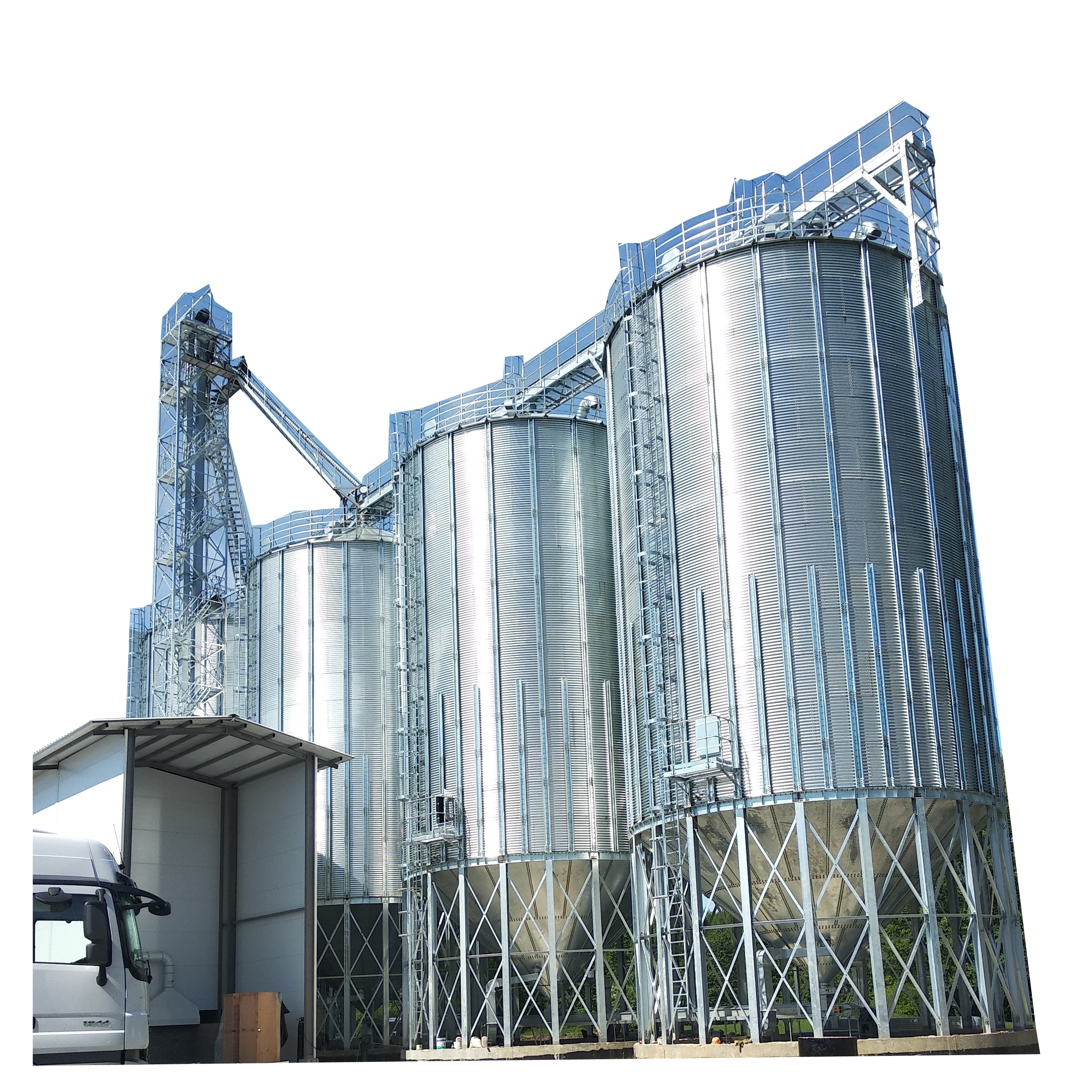 Steel Silo Maize Seed Wheat Corn Rice Grain Storage Silo Farm Used Storage Customized Galvanized Sheet Silo