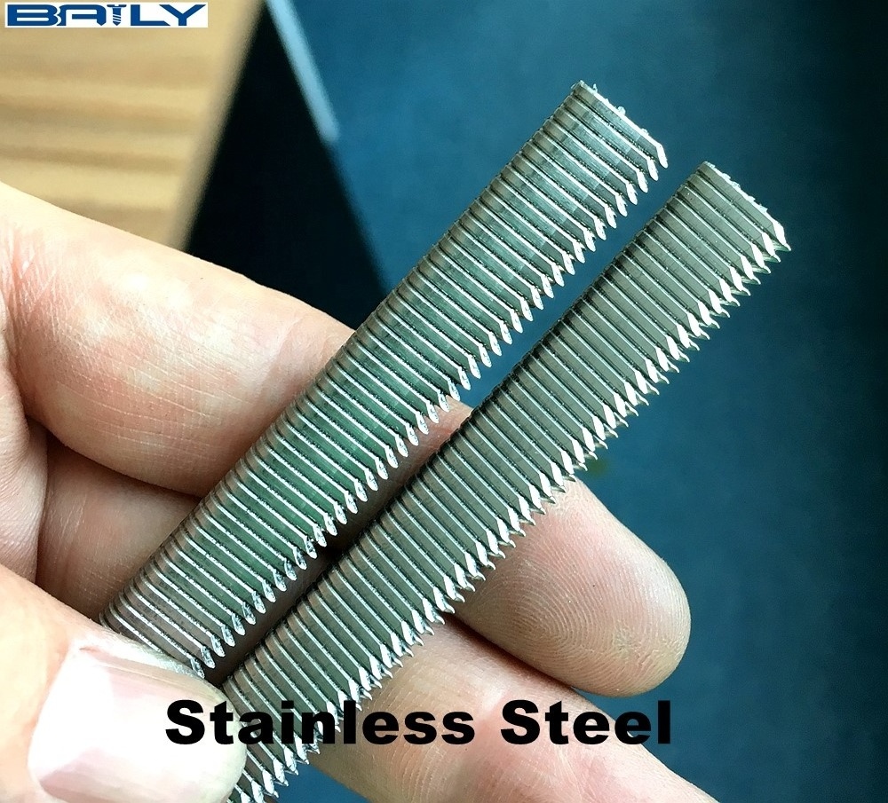 BAILY SUPPLY 304 STAINLESS STEEL STAPLE 410k /413k steel pipe nails for aluminium alloy /matal pipe