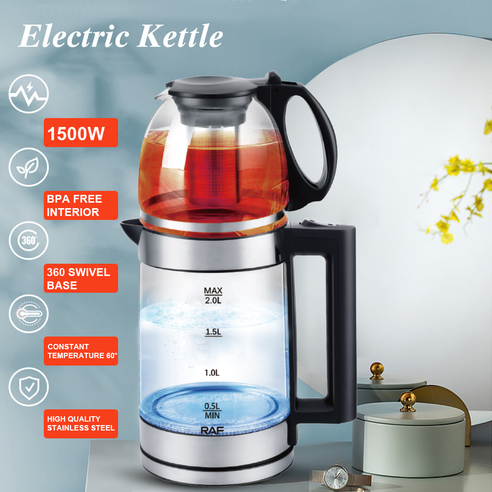 Speed-Boil Water Kettle LED indicator 1.7L Water Boiler BPA FREE High Quality Borosilicate Electric Glass Tea Kettle