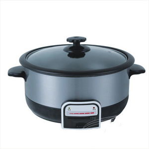 Electric Kitchen Appliance Multi-functional Cooker With Steamer Nonstick Pot Big Electric Hot Pot Cooker with Glass Lid