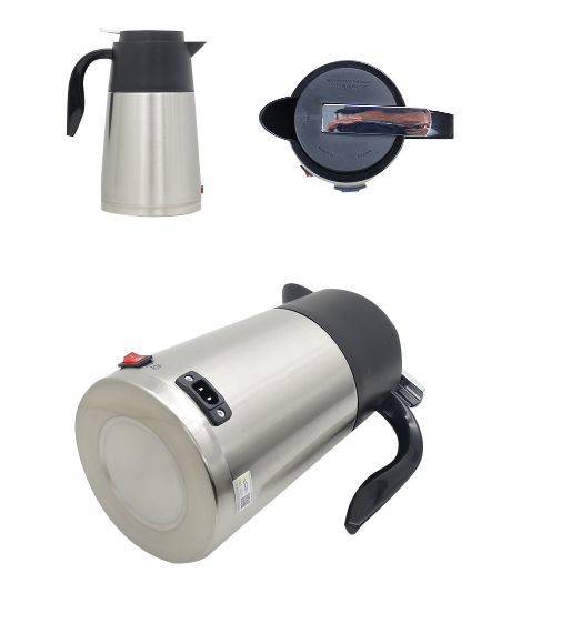 12V/24 Truck Use Car Water Kettle Double deck stainless steel intelligent car electric kettle for travel