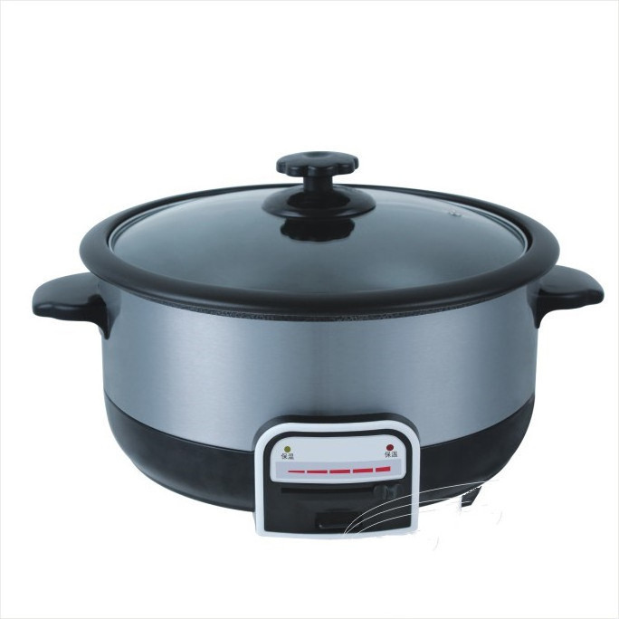 Electric Kitchen Appliance Multi-functional Cooker With Steamer Nonstick Pot Big Electric Hot Pot Cooker with Glass Lid