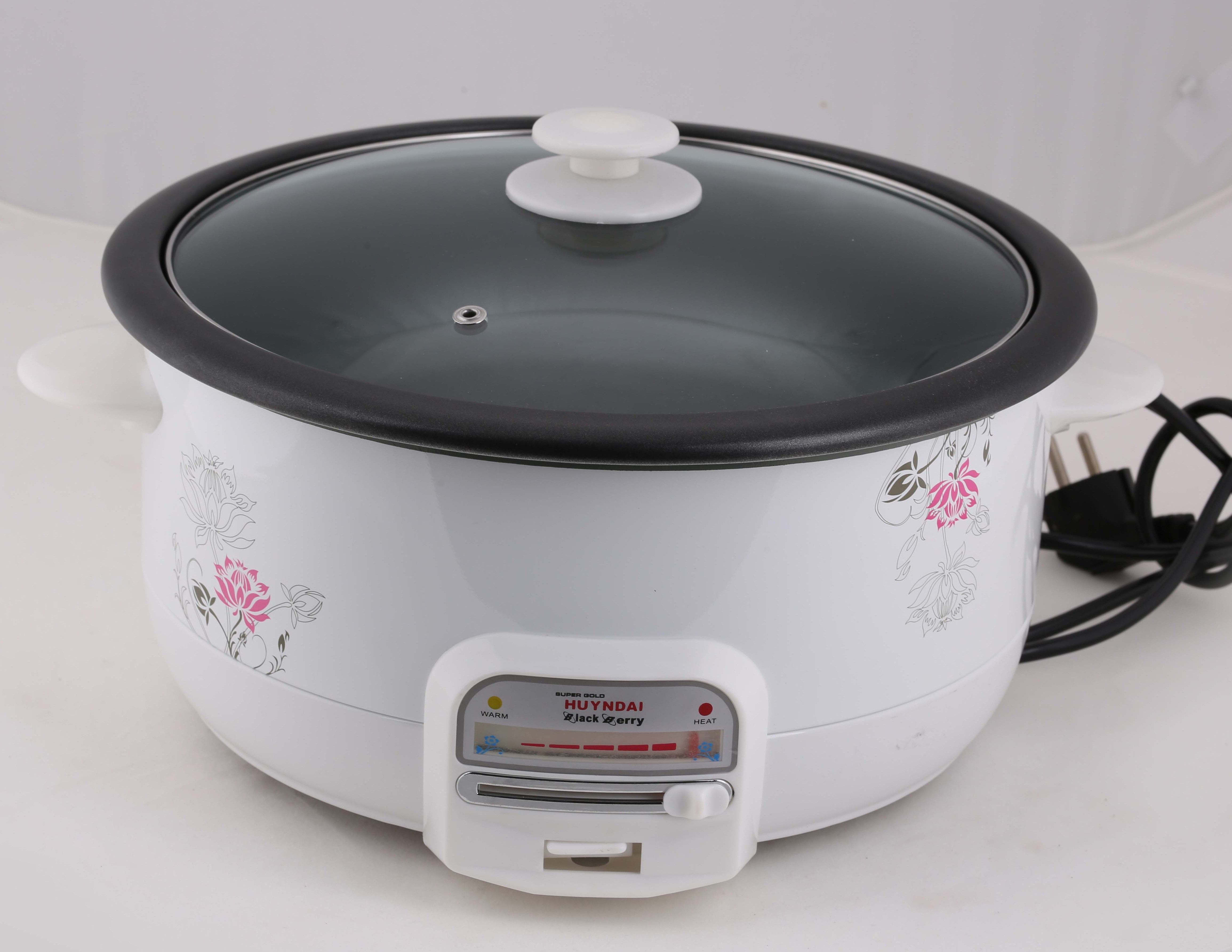 Electric Kitchen Appliance Multi-functional Cooker With Steamer Nonstick Pot Big Electric Hot Pot Cooker with Glass Lid