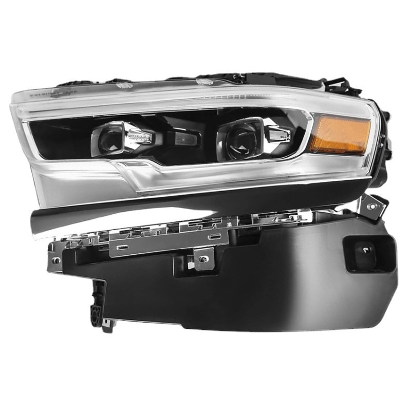 BAINEL Healamp with Projector OR LED Fits Dodge RAM 1500 Headlights 68316081AD 68316080AD After Market