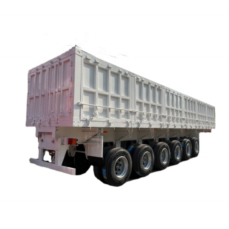 Stone Transportation Utility Tilt Equipment Dump Cargo Semi Trailer Truck for Sale Heavy Duty 40ft 5 Axle 100 Ton 150 Tons 200t