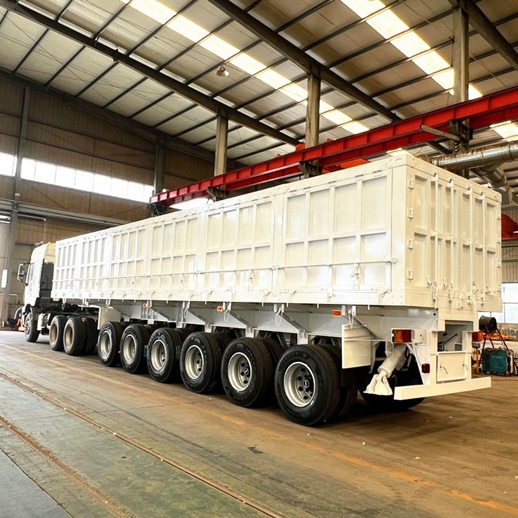 Stone Transportation Utility Tilt Equipment Dump Cargo Semi Trailer Truck for Sale Heavy Duty 40ft 5 Axle 100 Ton 150 Tons 200t