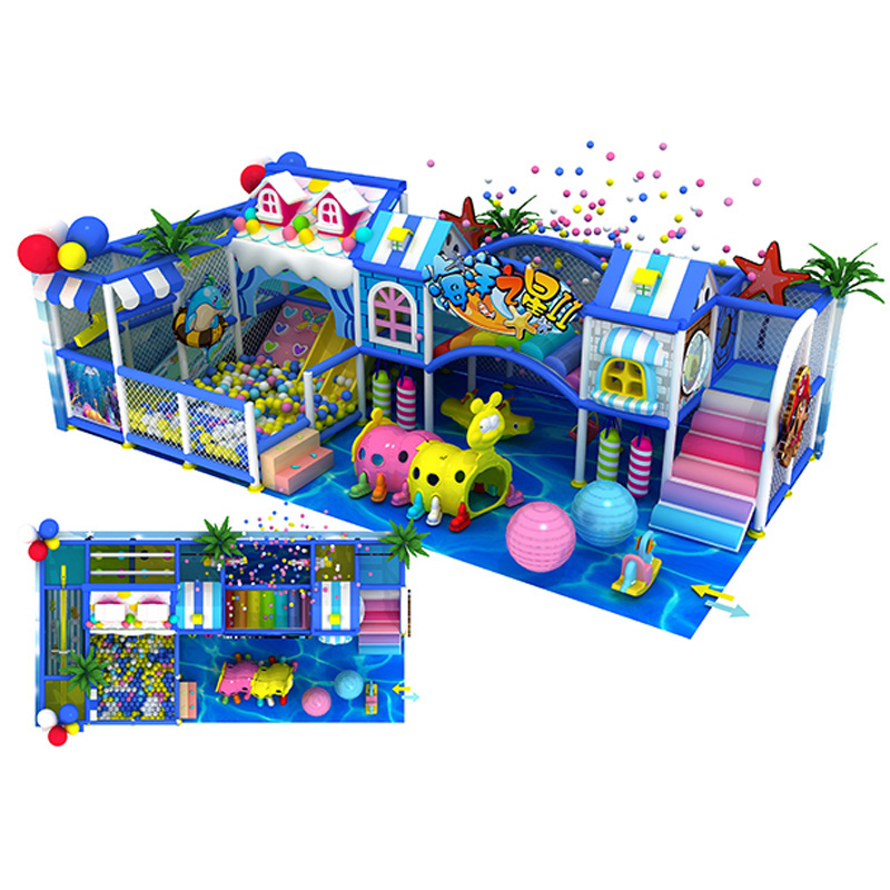 Jungle theme Kids playground indoor Amusement park Equipment small Playground for sale