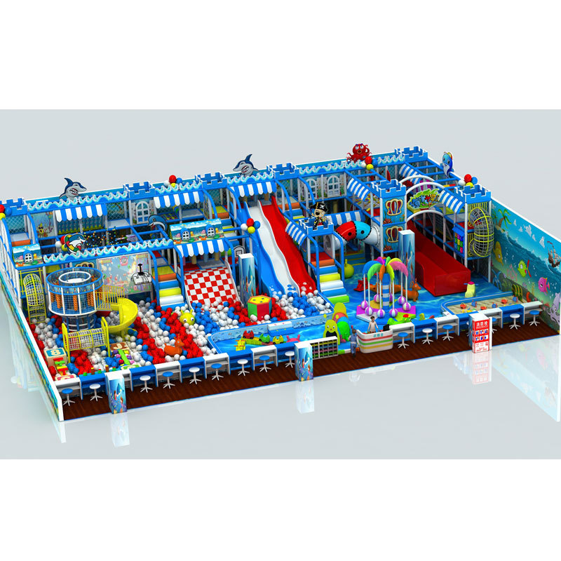 2023 Children Play Center Indoor Sand Pool Trampoline park  Indoor Playground Slide