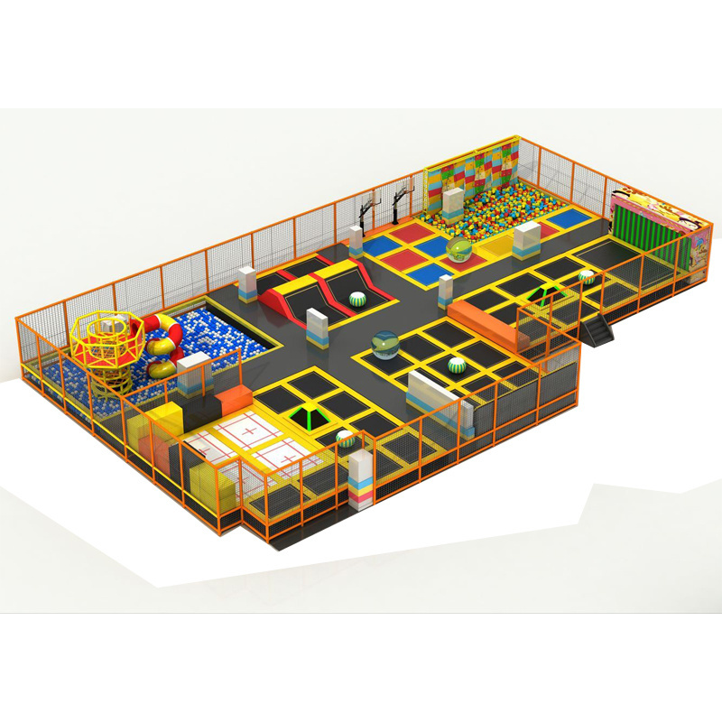 Popular Project Plastic Material Jumping Indoor Components Children's Trampoline Park