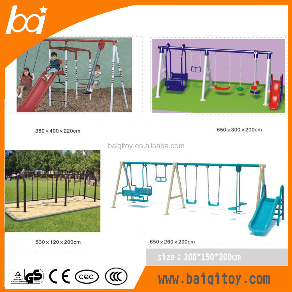 kids toy for garden/plastic swing with slide /swing and slide set