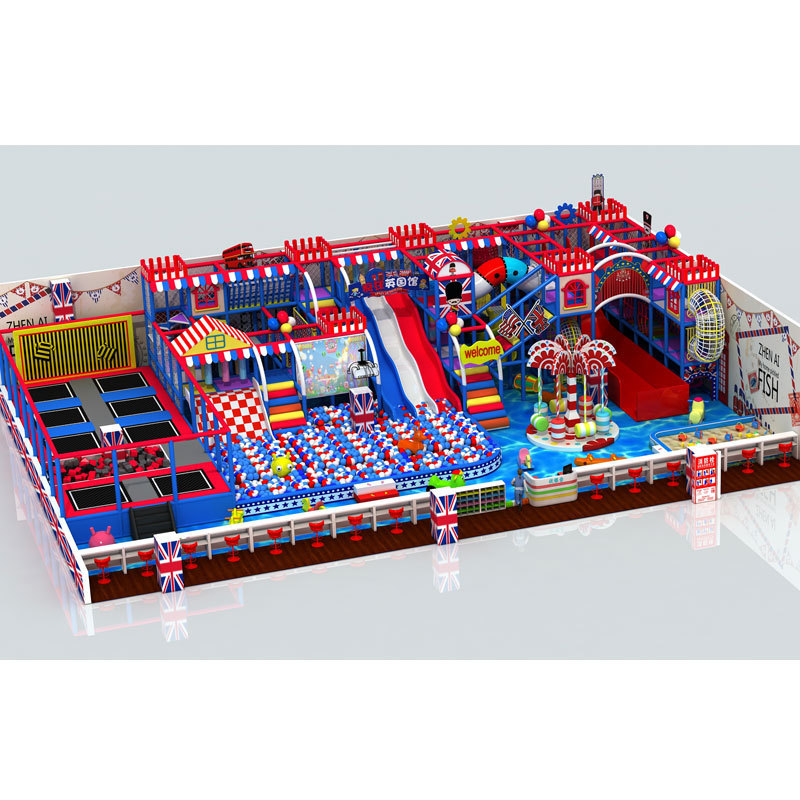 2023 Children Play Center Indoor Sand Pool Trampoline park  Indoor Playground Slide