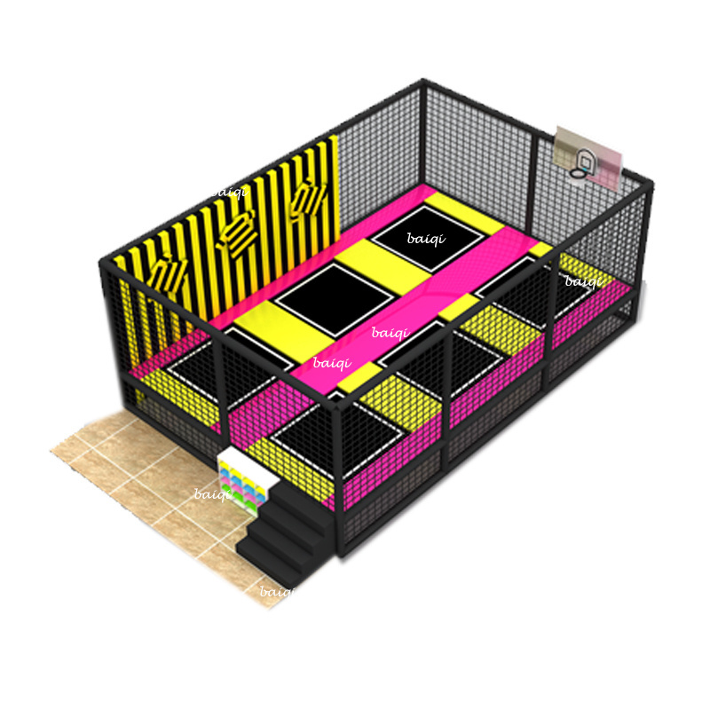 Customized Commercial Indoor Playground Trampoline Entertainment Equipment Wholesale Trampoline Equipment