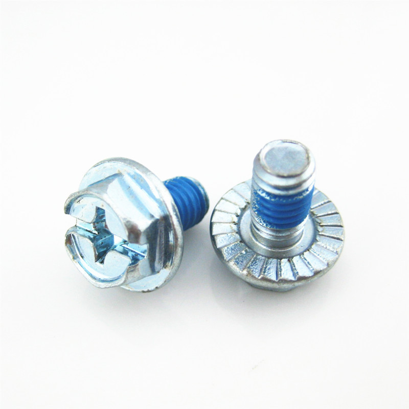 Phillips sloting Hex Flange Head Screws with Serration Stainless Steel Fastener