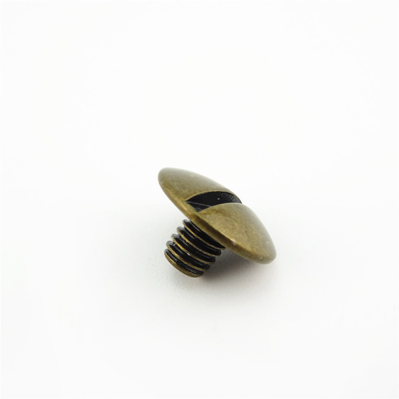 Brass chicago screws custom male female bolt screws binding screw post for leather