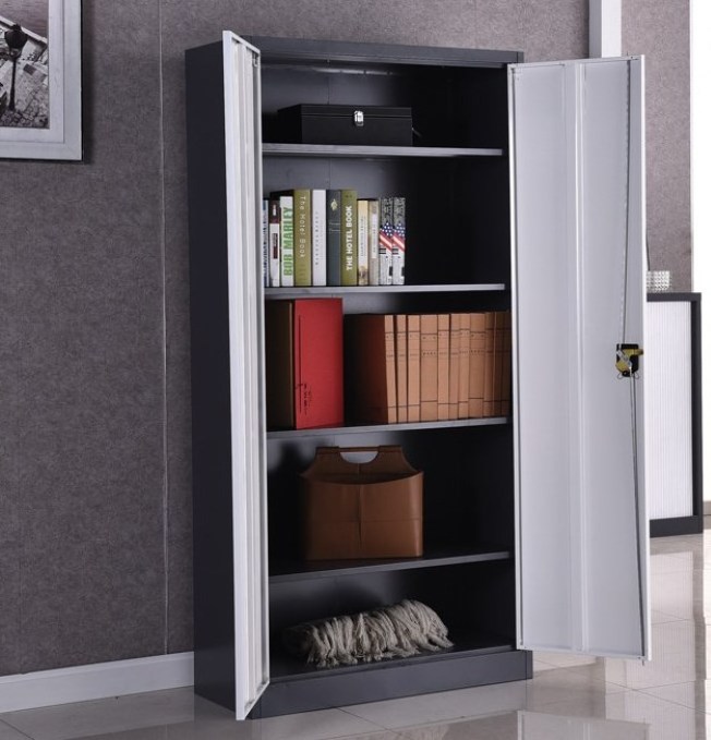 Metal cabinet storage 2 door file cabinet with swing door 2 door steel filing cabinet office furniture office cupboard