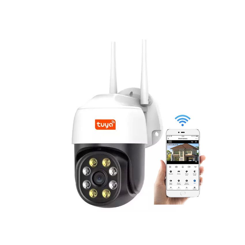 Drop Shipping 2MP TUYA PTZ Waterproof IP Wireless Home Security Camera WiFi Night Vision video for Indoor & Outdoor IP67 camera