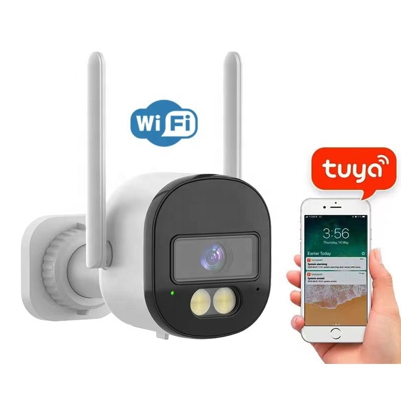 Outdoor Tuya Smart Security Camera 2K 4MP Full HD WiFi Smart Bluetooth Network Two-Way Intercom Auto Tracking IP67 Waterproof