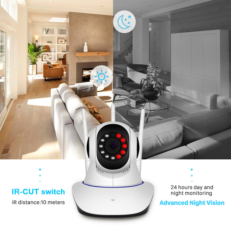 HD  wireless wifi cctv camera network pan tilt 360 degree indoor security system surveillance  smart home yoosee ip camera