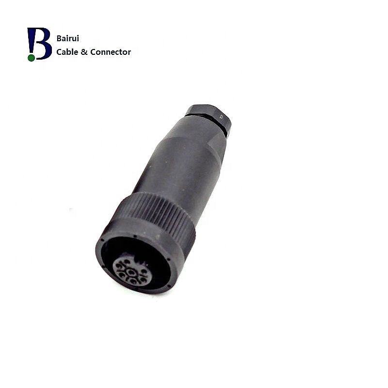 Circular RD24 692 Series Male 6+PE Cable Screw termination Connectors  Waterproof IP67 For Automation Power