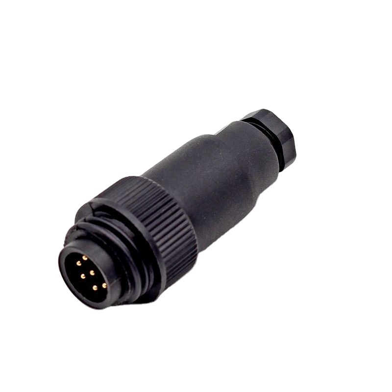 Circular RD24 692 Series Male 6+PE Cable Screw termination Connectors  Waterproof IP67 For Automation Power