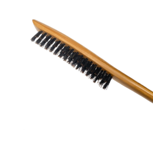 Professional Design Best Quality Curved Natural Bamboo 100% Boar Bristles Teasing Brush