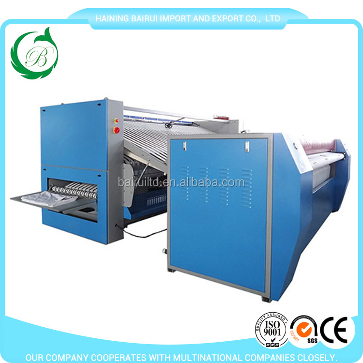 2022 hot sale commercial bed sheets professional towel folding machine for hotel