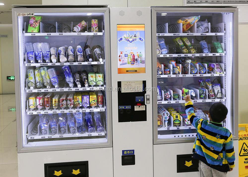 Convenience Store Automatic Snack and Drink Combo Advertisement Self-Service Vending Machine