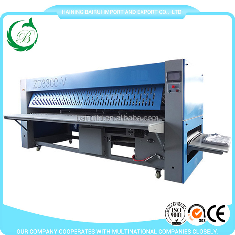 2022 hot sale commercial bed sheets professional towel folding machine for hotel