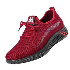 Knitted Ladies Casual Shoes New Design Sports Cheap Breathable Shoes