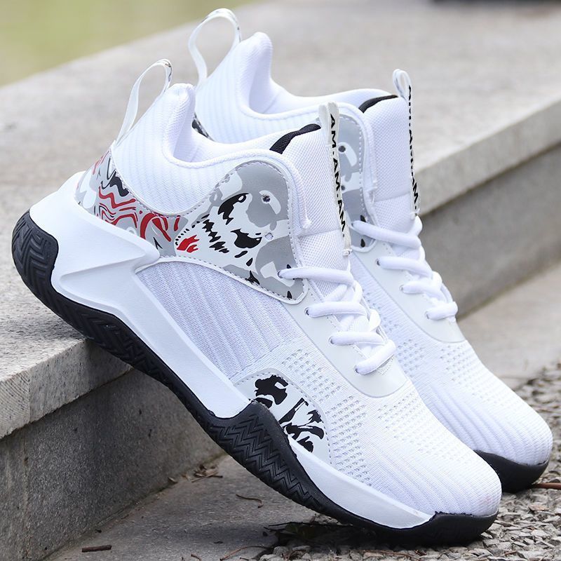 Spring and Autumn New Basketball Shoes Men's High Top Sports Shoes Breathable Men's causal Shoes