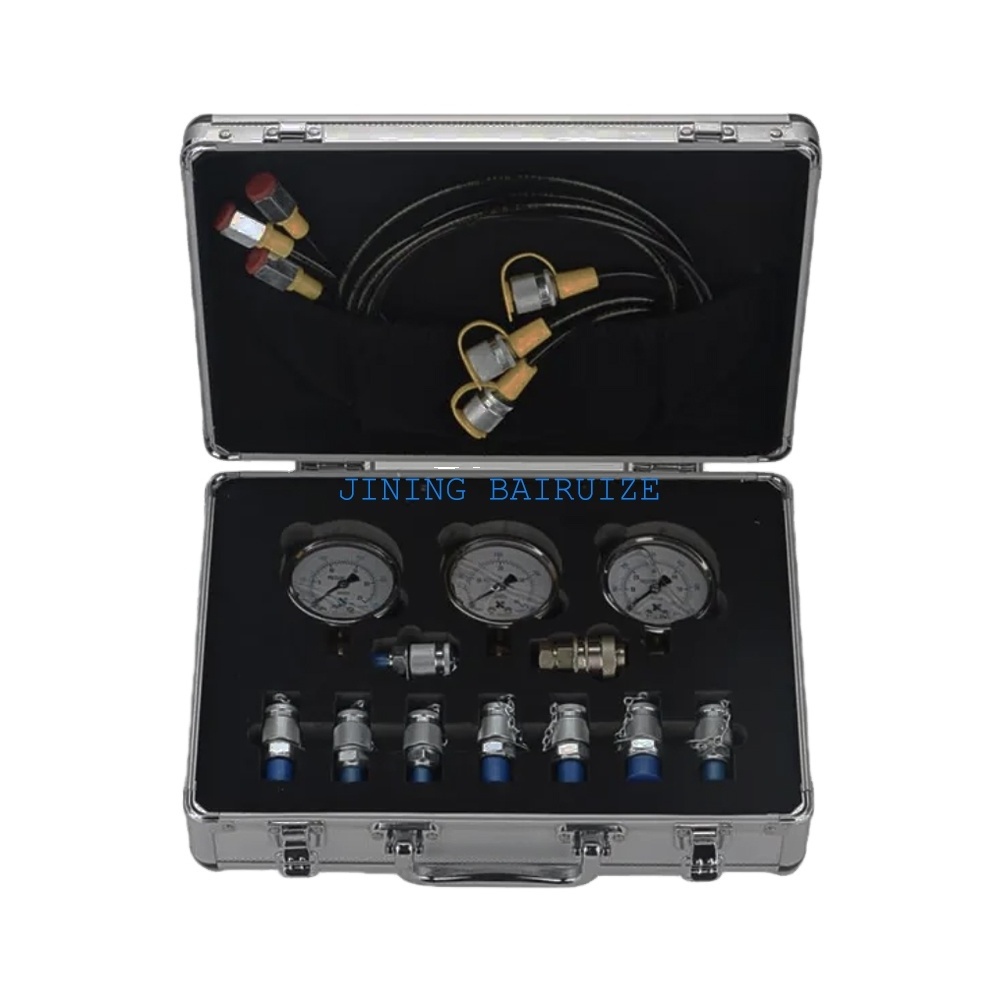 excavator Hydraulic pump Pressure Gauges kit/gauge tool box