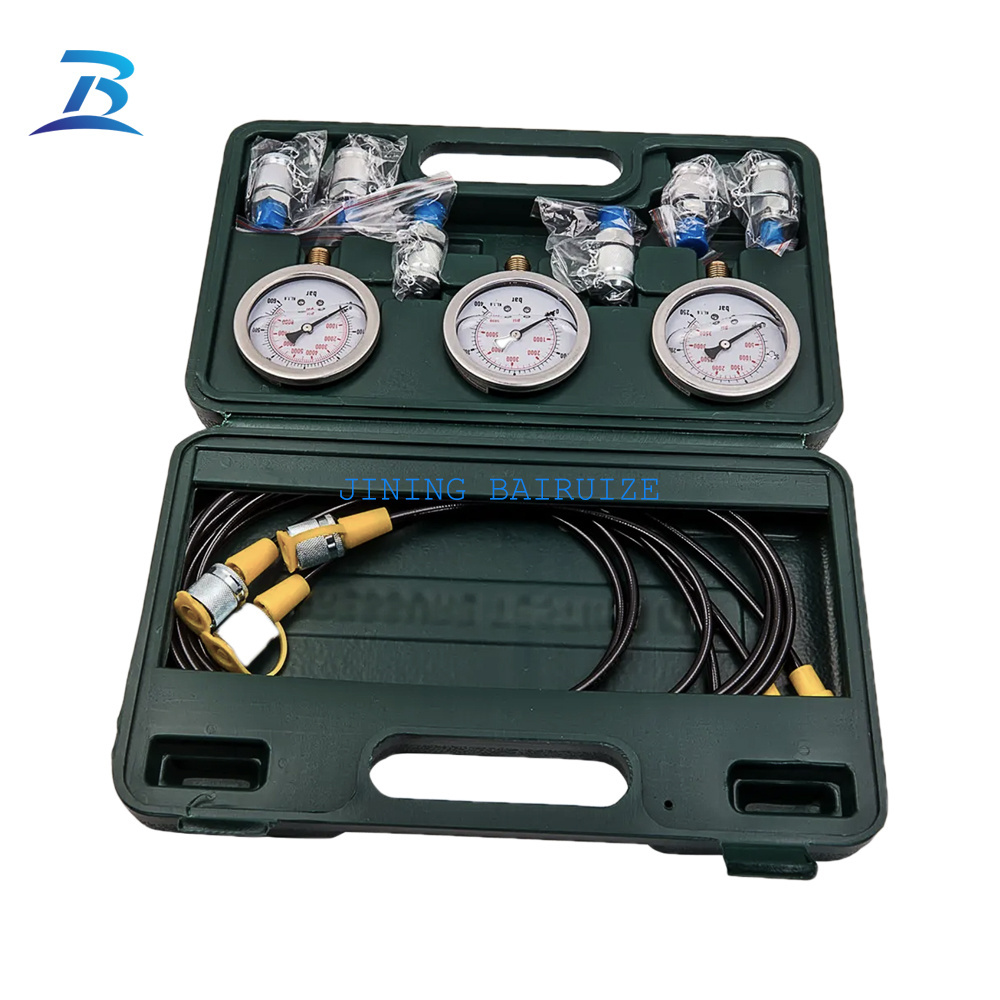 excavator Hydraulic pump Pressure Gauges kit/gauge tool box