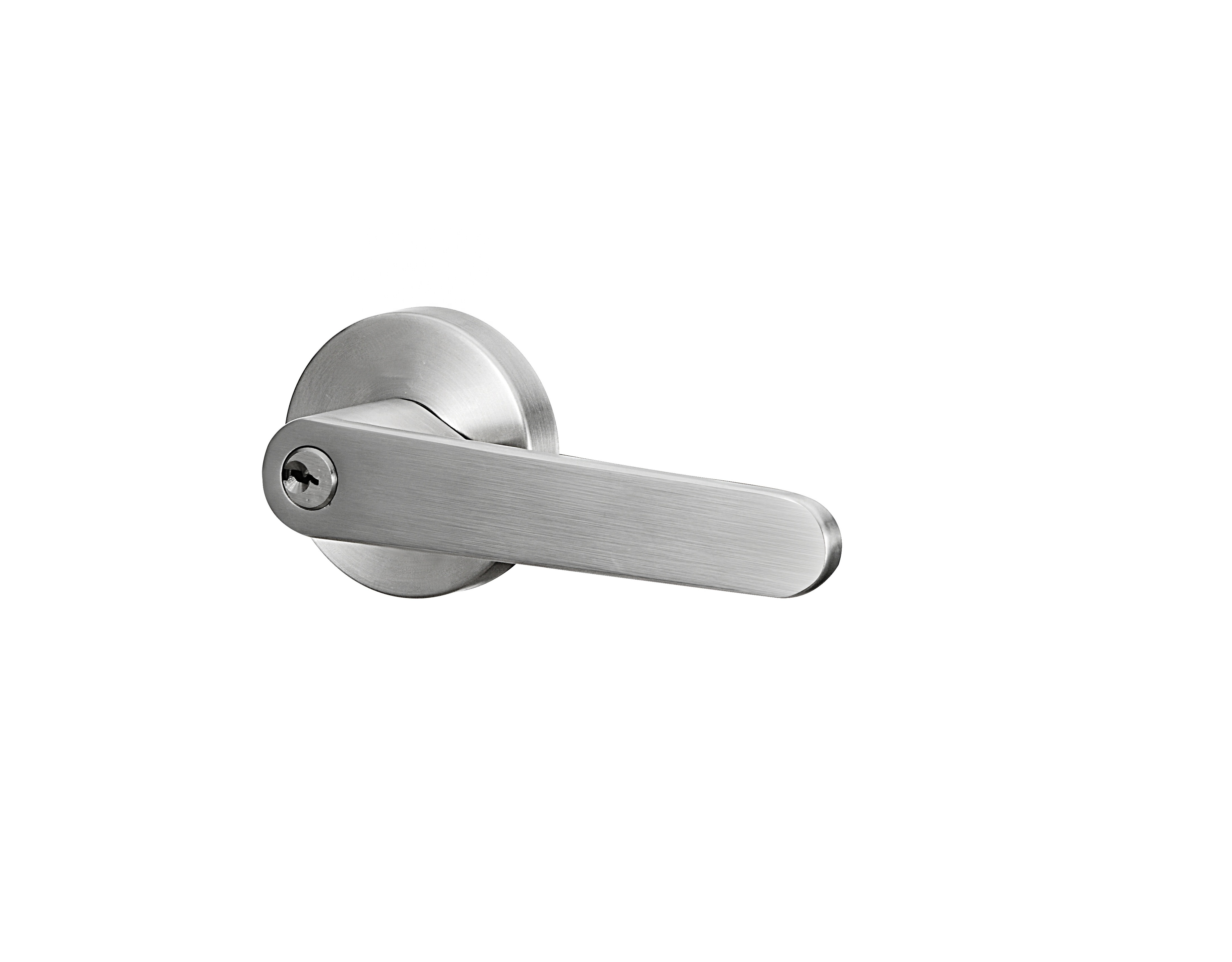 new Heavy Duty Interior Door stainless steel Lever Lock Handles With Key Bedroom Knob Room Door Handle