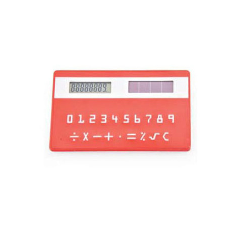 Office Silicone Credit Card Solar Promotional Square Thin Calculator