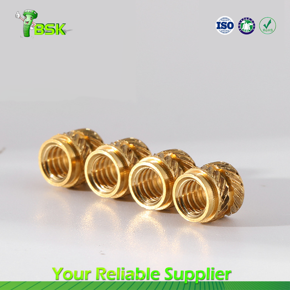 M1.6 M2 M2.5 M3 M4 M5 M6 M8 M10 Heat Set Insert For Plastic Threaded Insert Nut Knurled Nuts Brass Insert Nut