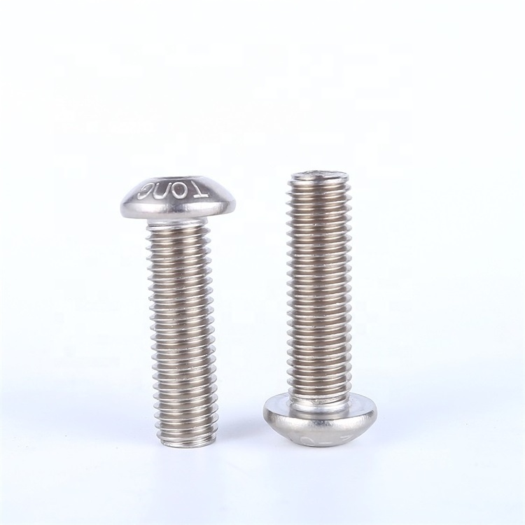 ISO7380 Cup Allen M2 M3 M4 M5 M6 M8 M10 Stainless Steel Hex Drive Hexagon Socket Round Button Head Machine Screws