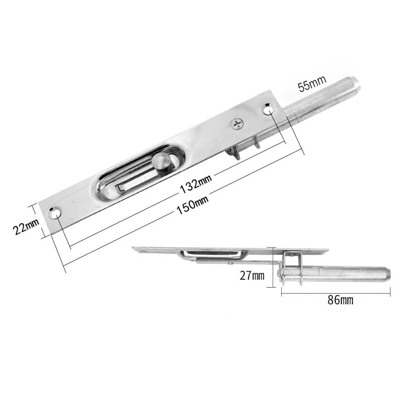 Stainless Steel Door Bolt Security Hidden Door Bolt