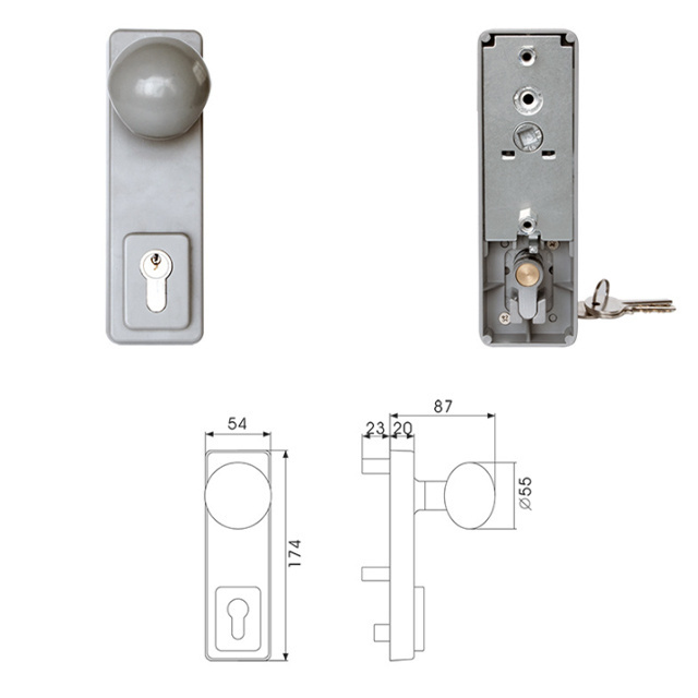 Emergency fire Exit door panic exit push bar lock