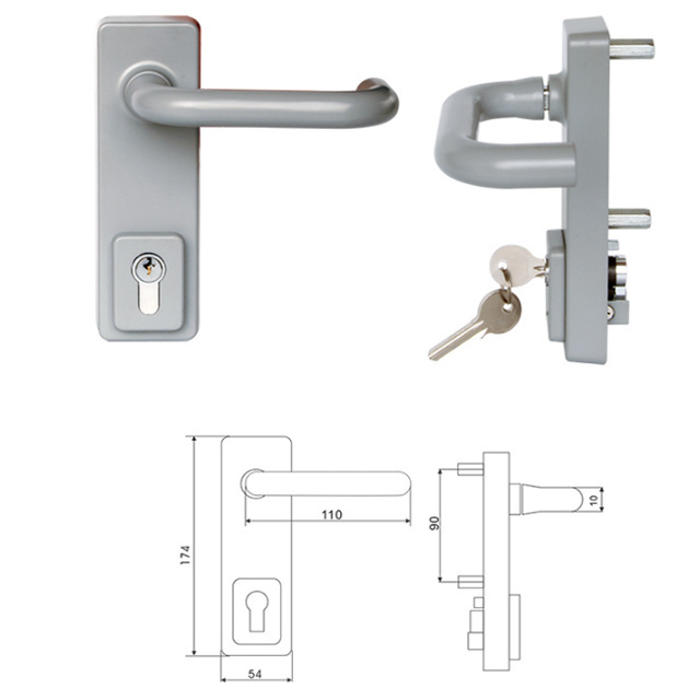 Emergency fire Exit door panic exit push bar lock